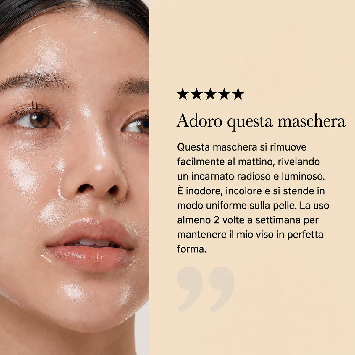 Svegliati con una pelle più pulita grazie alla MASCHERA ALL'ACIDO KOJICO E CURCUMA