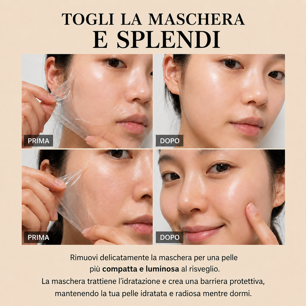 Svegliati con una pelle più pulita grazie alla MASCHERA ALL'ACIDO KOJICO E CURCUMA
